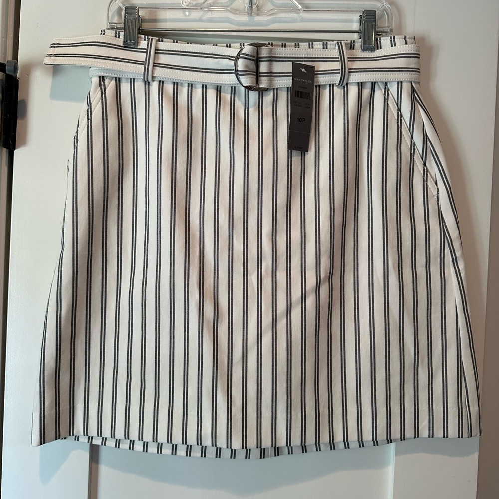 NWT Petite Ann Taylor stripped Skirt
